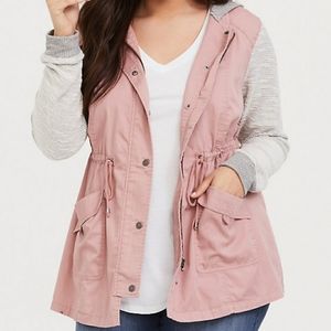 Torrid dusty pink jacket size 4